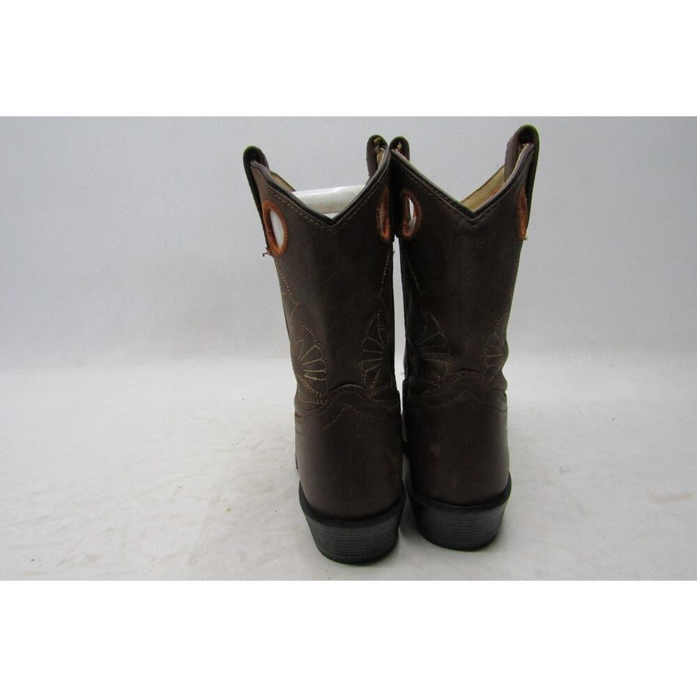 Masterson Little Kids Youth Size 13.5 M Brown Leather Western Cowboy Boots - Picture 7 of 11